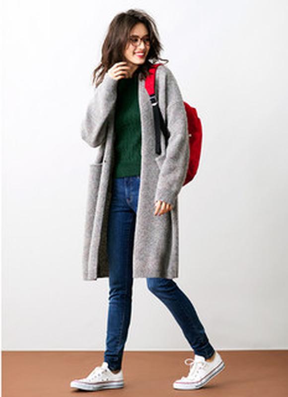 Трикотажне пальто кардиган 100% вовна uniqlo
