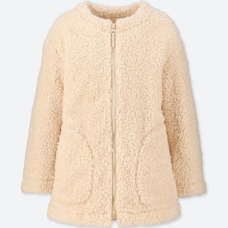 Пальто uniqlo флісова непродуваемое windproof 7-8 років
