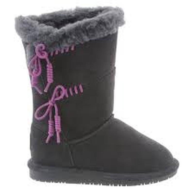 Угг bearpaw girls' riley boots, charcoal/plum