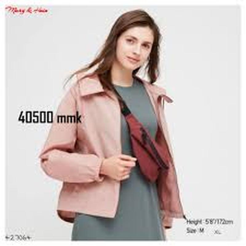 Uniqlo женская свободная куртка с капюшоном