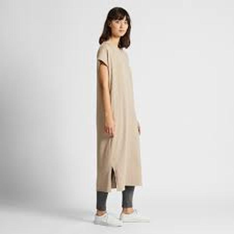 Длинное платье(короткий рукав) от uniqlo юникло