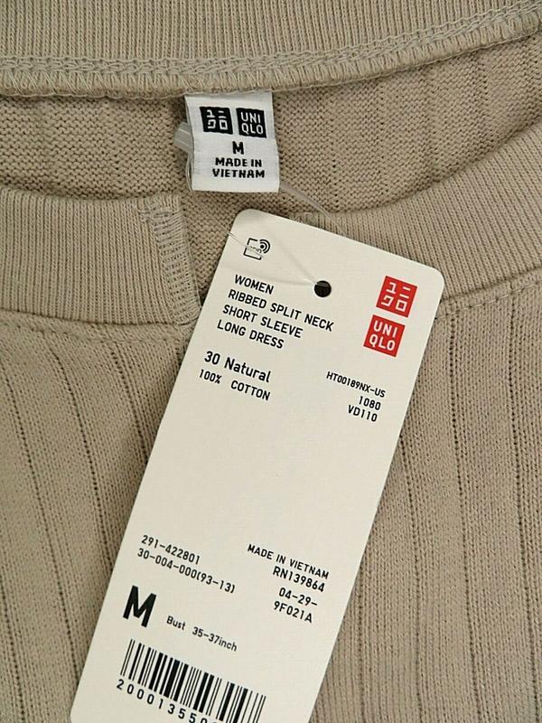 Длинное платье(короткий рукав) от uniqlo юникло