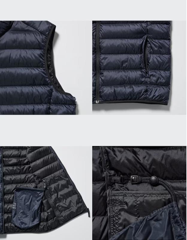 Ультралегкий пуховий жилет uniqlo