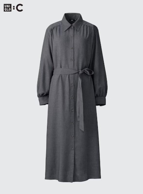 Сукня-сорочка з поясом uniqlo, розмір л