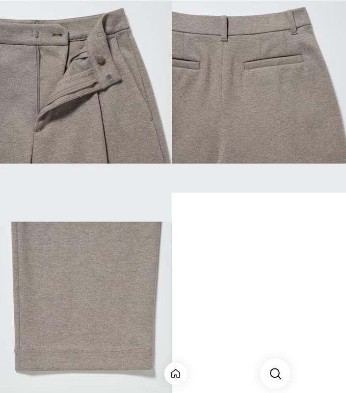Широкі плісировані штани uniqlo