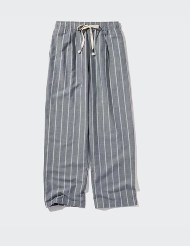 Штани з лляної суміші easy uniqlo