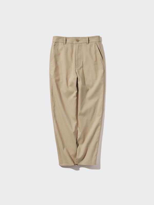 Льняные хлопковые брюки uniqlo