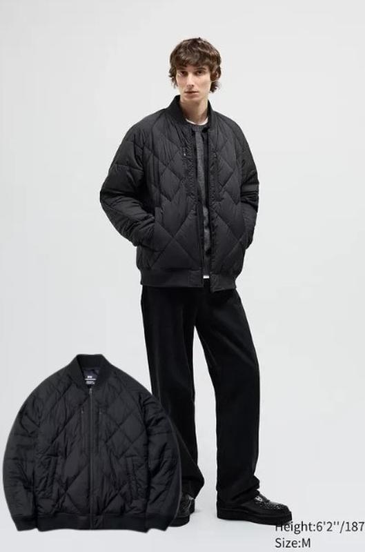 Пуховик-бомбер uniqlo коллаборація з white mountaineering