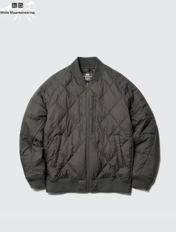 Пуховик-бомбер uniqlo коллаборація з white mountaineering