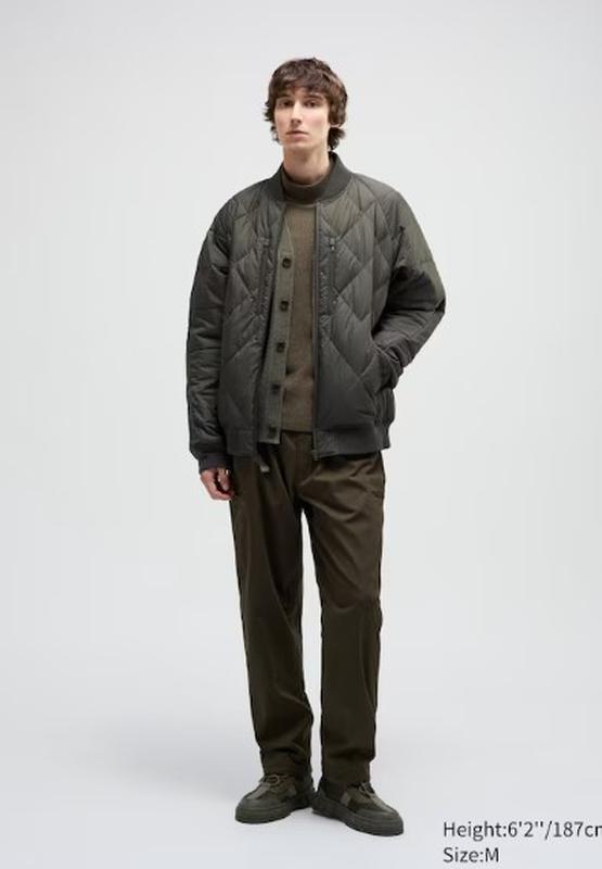 Пуховик-бомбер uniqlo коллаборація з white mountaineering
