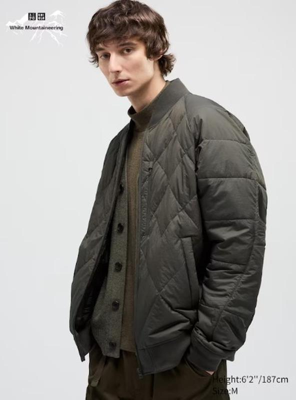 Пуховик-бомбер uniqlo коллаборація з white mountaineering