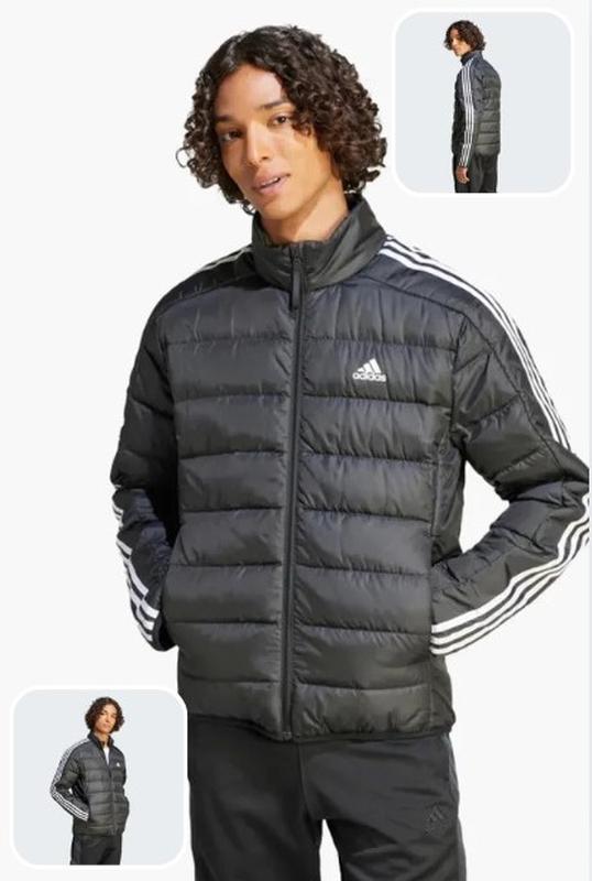 Пуховик adidas essentials 3-stripes, розмір л (модель для високих)