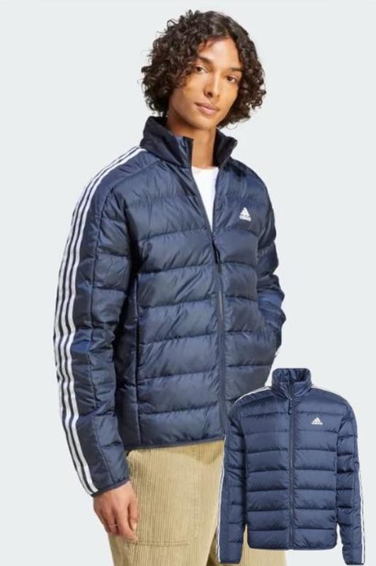 Пуховик adidas essentials 3-stripes, розмір л (модель для високих)