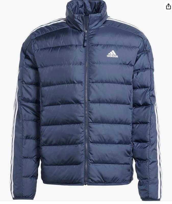 Пуховик adidas essentials 3-stripes, розмір л (модель для високих)