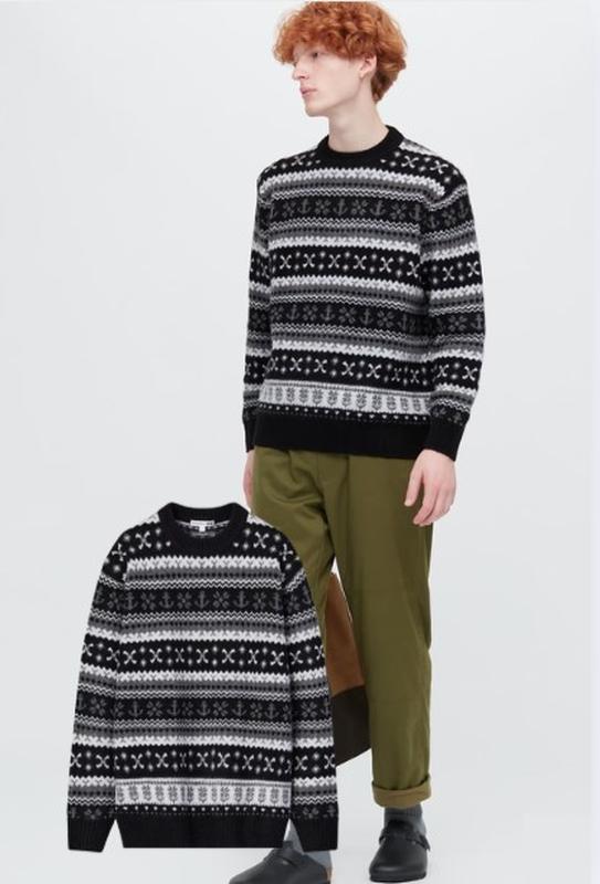 Светр fair isle із пряжі суфле (jw anderson) uniqlo