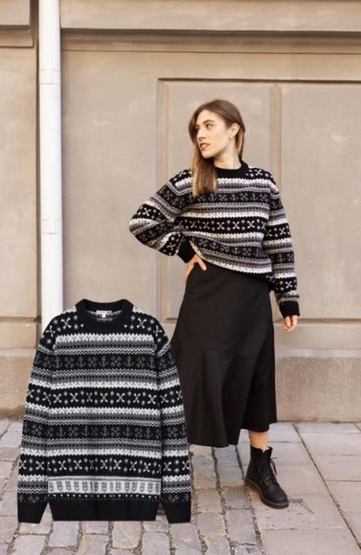 Светр fair isle із пряжі суфле (jw anderson) uniqlo