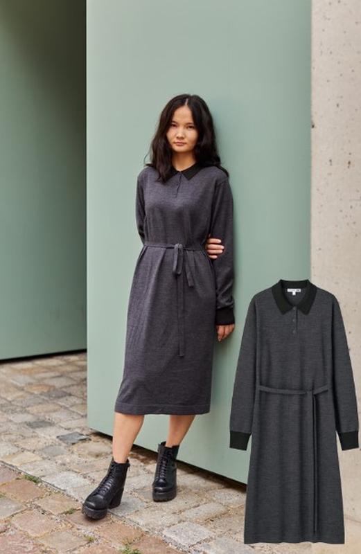Сукня-поло з вовни мериносу від uniqlo