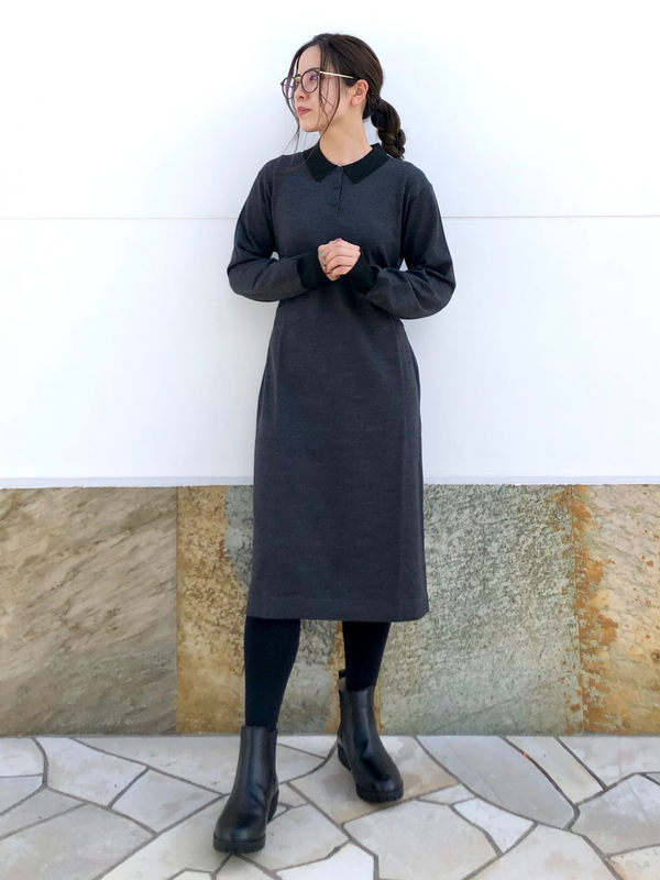 Сукня-поло з вовни мериносу від uniqlo