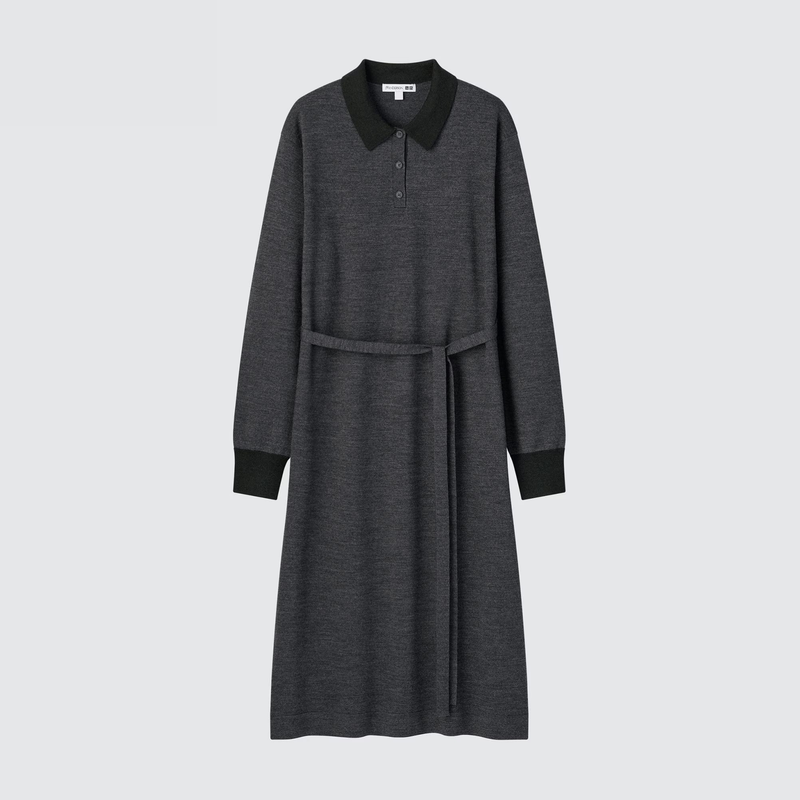Сукня-поло з вовни мериносу від uniqlo