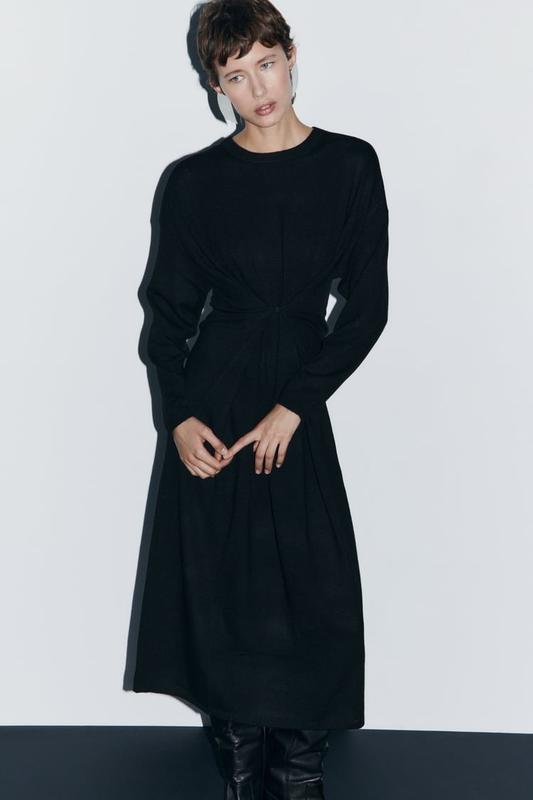 Шерстяное платье-трансформер от zara, размер с