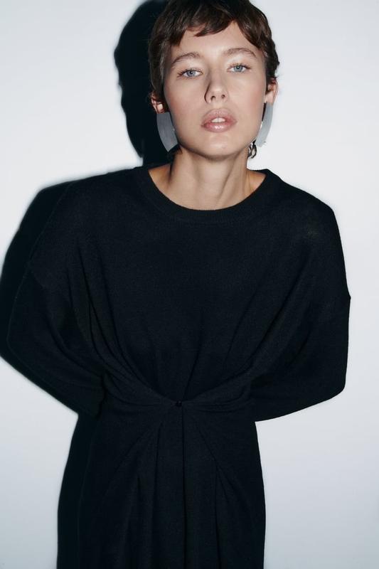Шерстяное платье-трансформер от zara, размер с