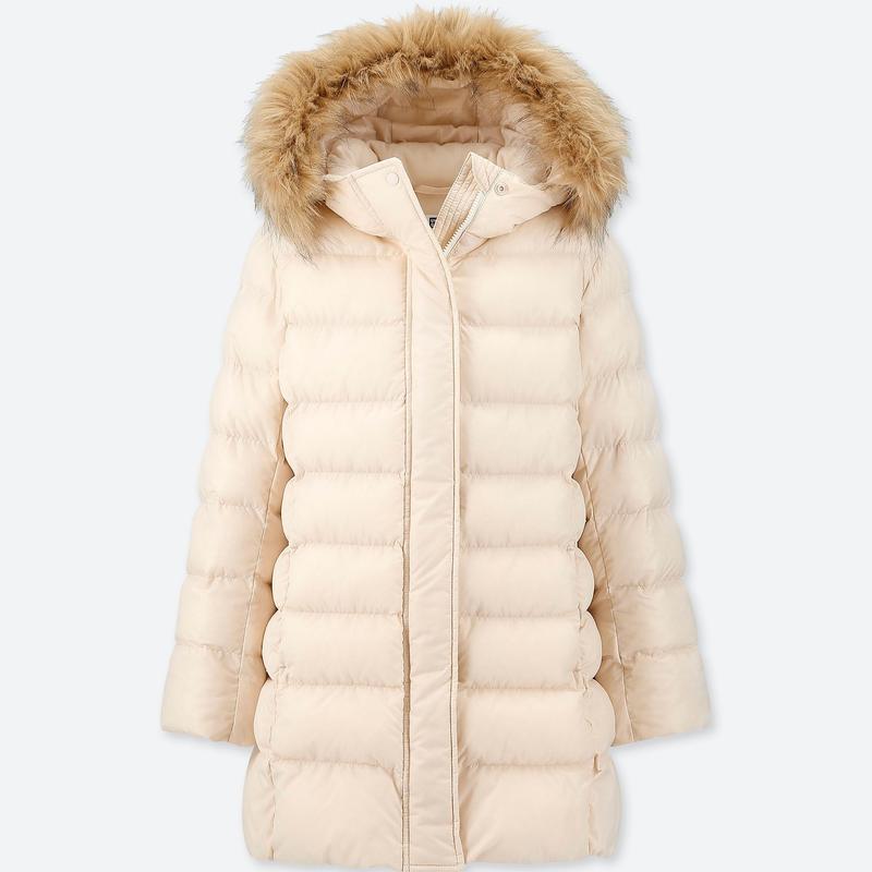 Теплий  пуховик для дівчаток uniqlo