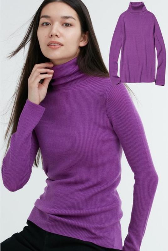 Гольф uniqlo из 100% мериносовой шерсти
