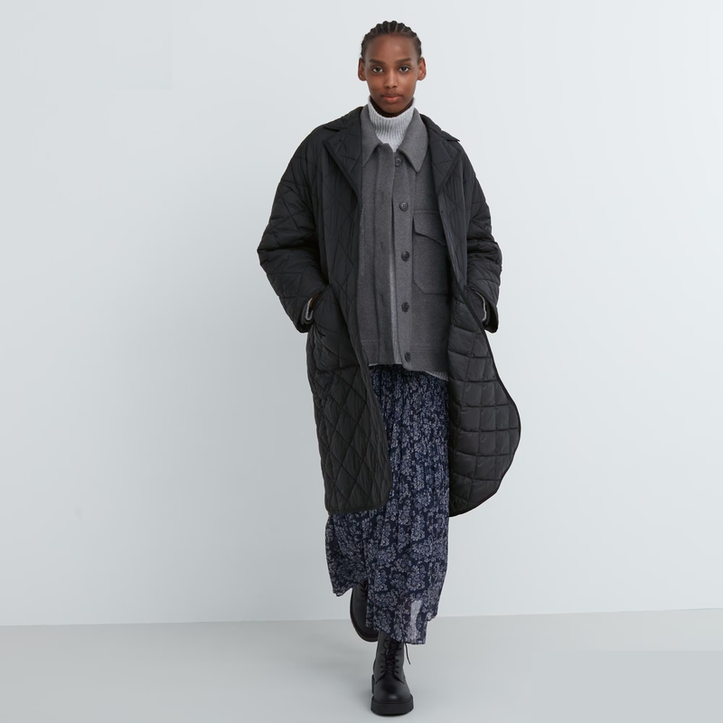 Пальто oversized uniqlo