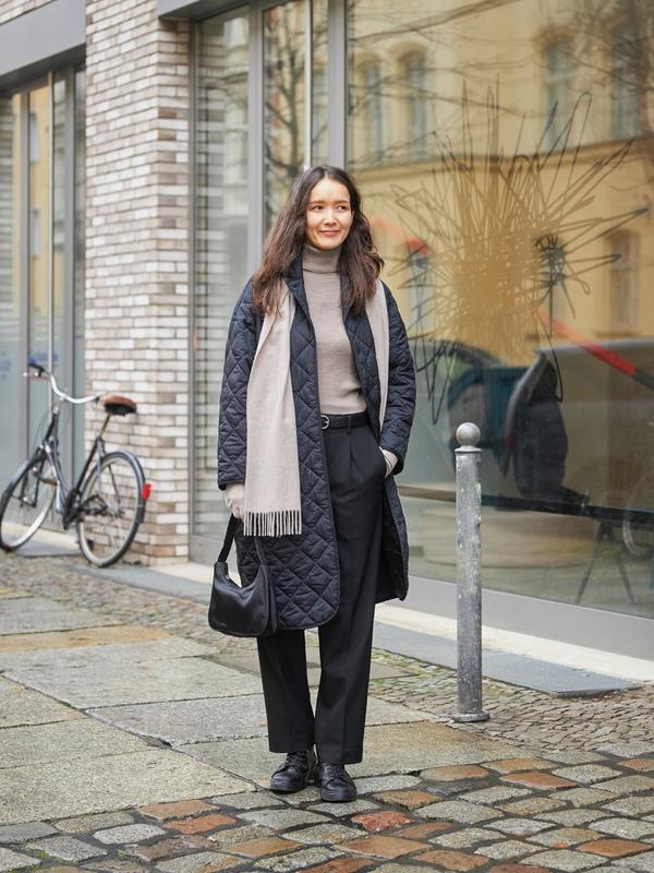 Пальто oversized uniqlo