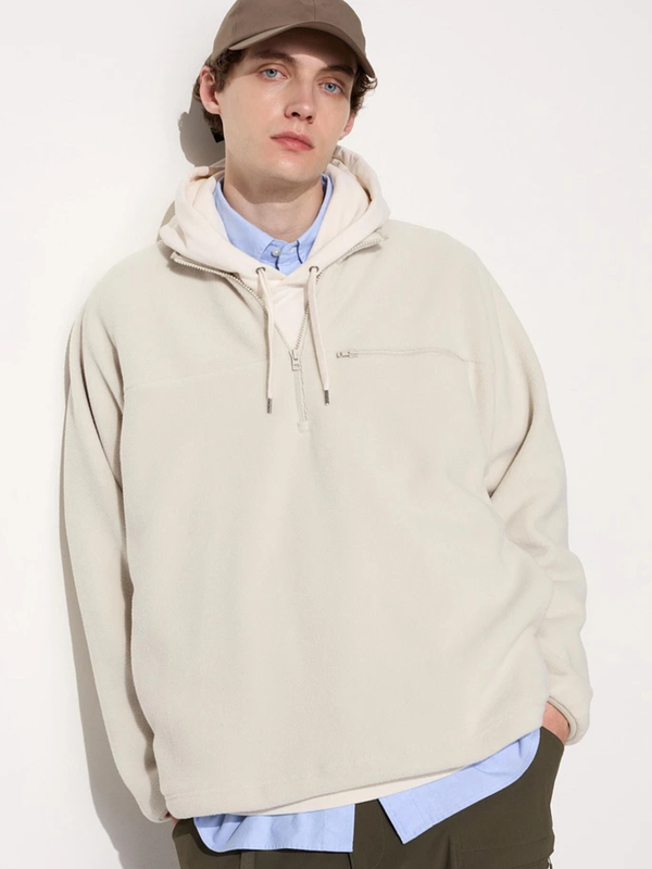 Флісовий пуловер uniqlo