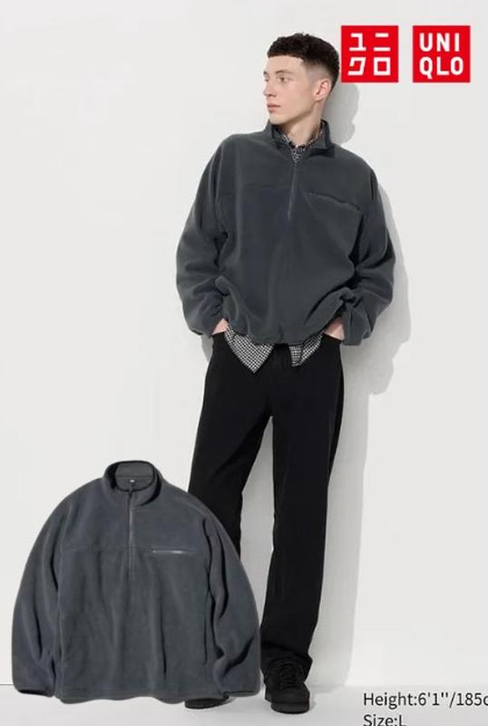 Флісовий пуловер uniqlo