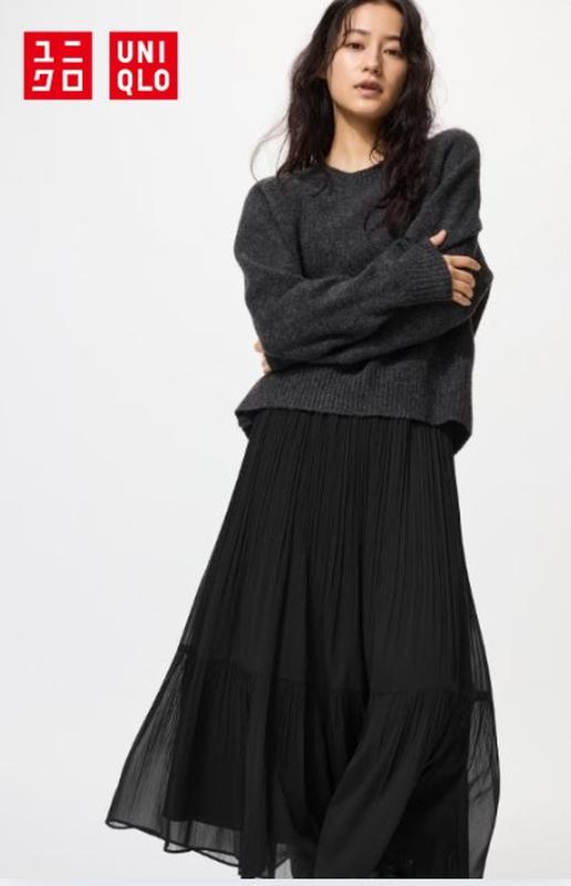 Шифонова спідниця uniqlo