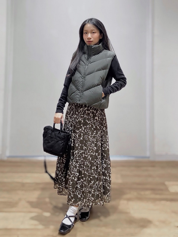 Шифонова спідниця uniqlo