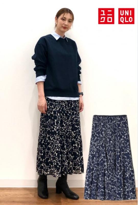 Шифонова спідниця uniqlo