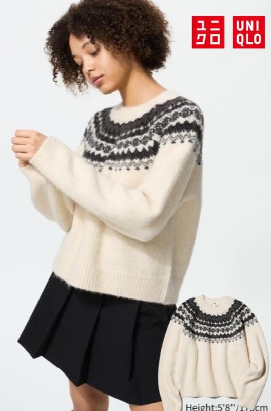 Светр fair isle uniqlo