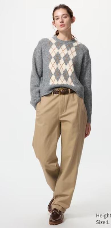 Светр uniqlo з візерунком argyle