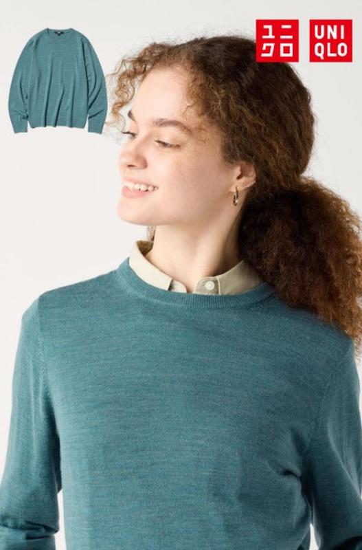 Cветр з вовни мериноса uniqlo