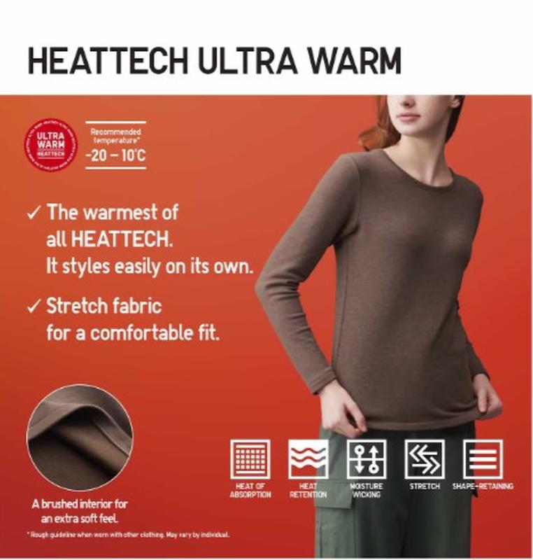 Термолонгслів uniqlo heattech ultra warm