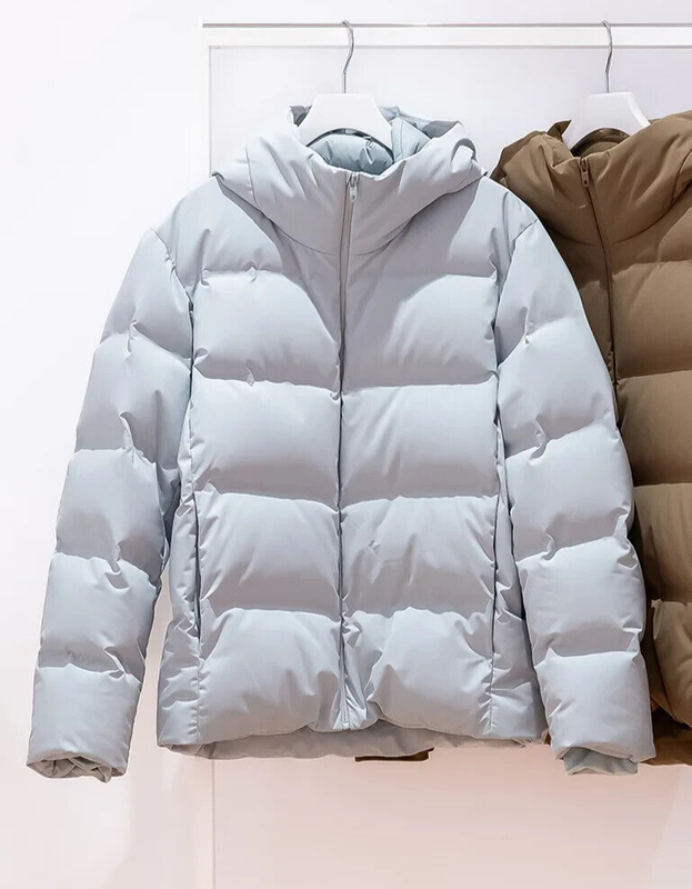 Теплий зимовий безшовний пуховик 3d cut uniqlo