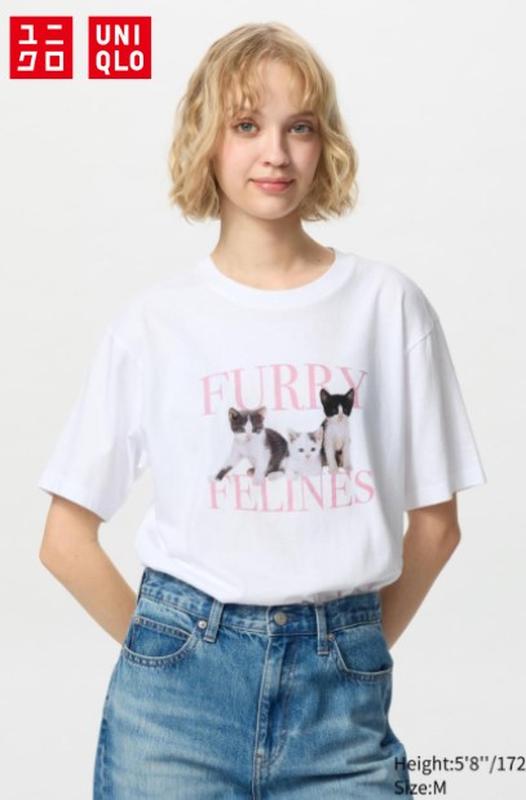 Футболка uniqlo з колекції cat photographs ut