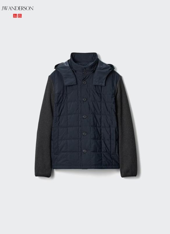 Комбінована куртка uniqlo combination quilted jacket