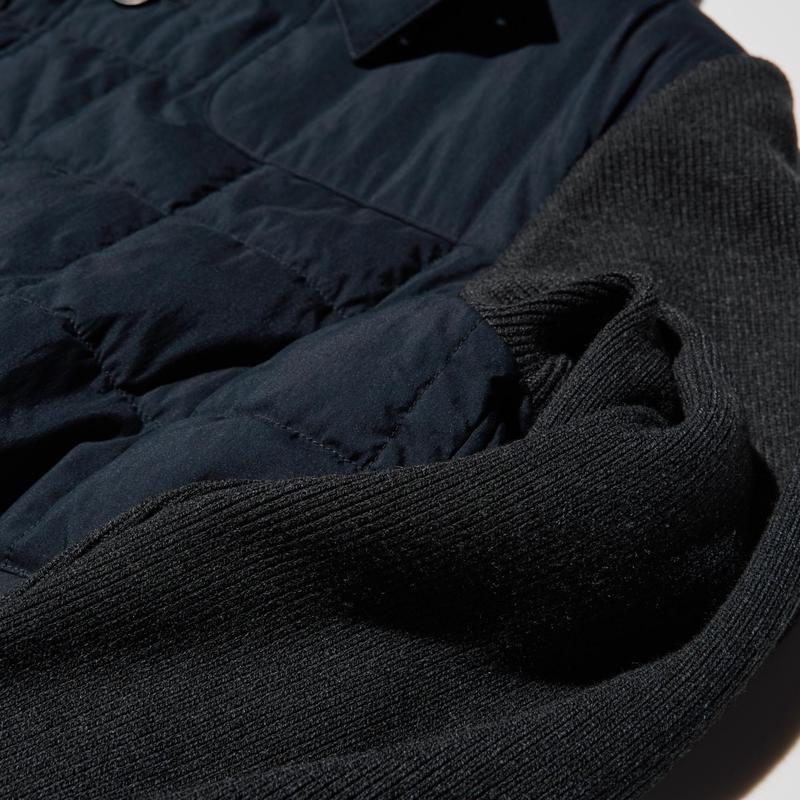 Комбінована куртка uniqlo combination quilted jacket