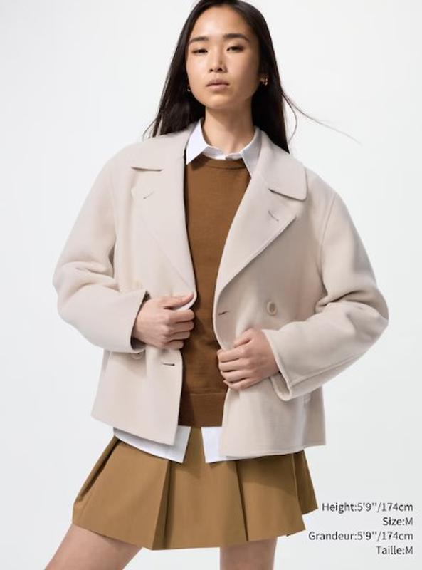 Коротке пальто вільного крою uniqlo