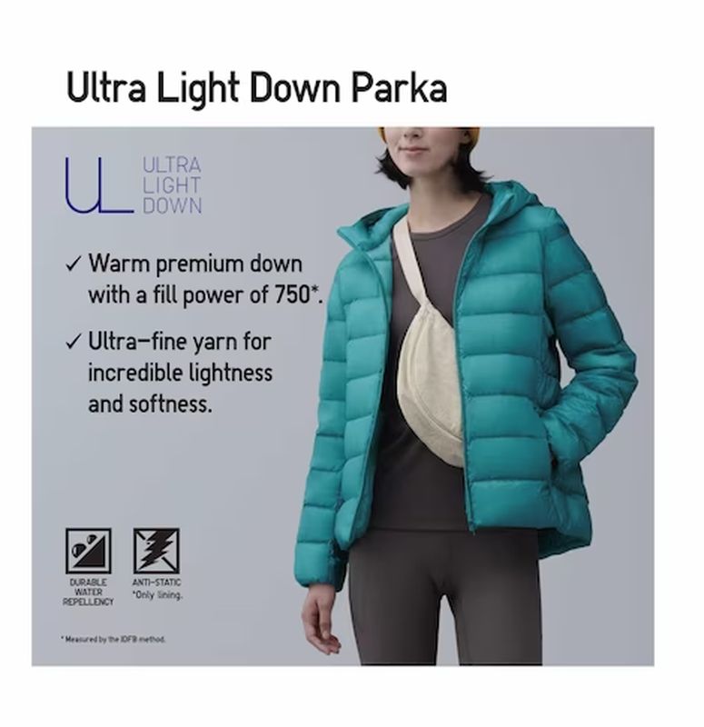 Пуховик uniqlo ultra light down parka