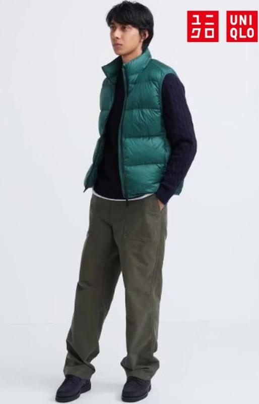 Ультралегкий пуховий жилет uniqlo