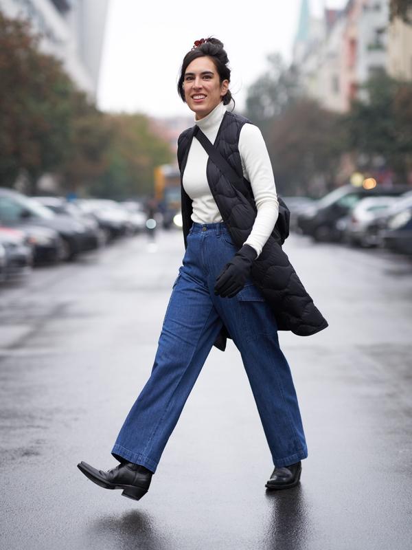 Ультралегкий довгий жилет uniqlo