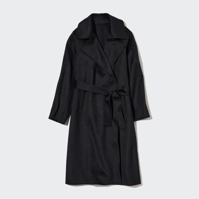 Пальто wool blend uniqlo