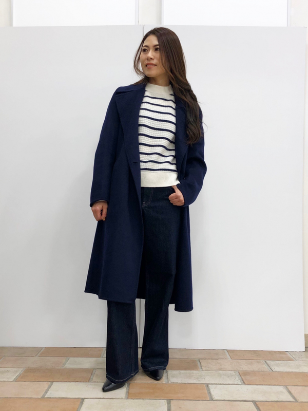 Пальто wool blend wrap uniqlo