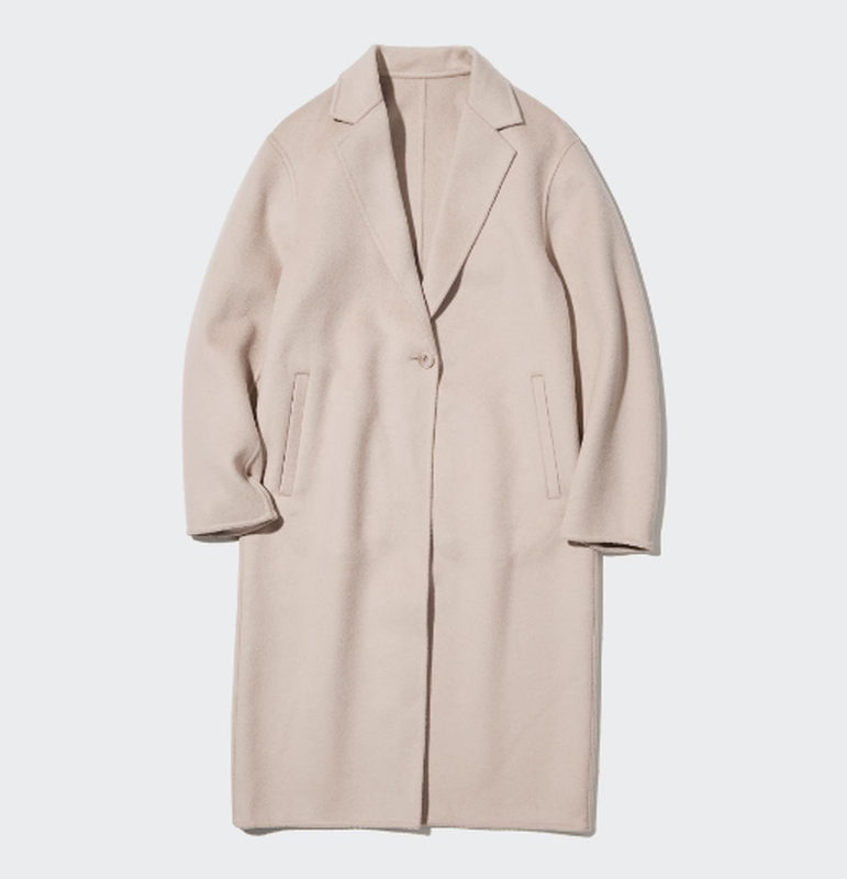 Пальто double face uniqlo