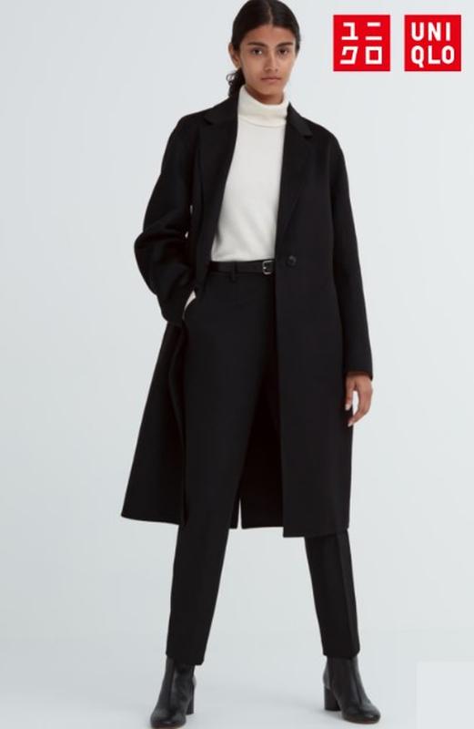 Пальто double face uniqlo
